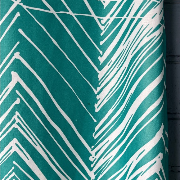 70’s Green Chevron Tie-Neck Dress - Picture 10 of 12